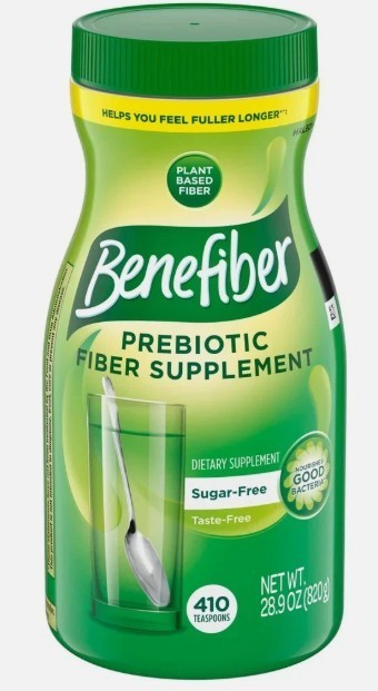 Benefiber Fiber Prebiotic Supplement Powder 410 Teaspoons 28.9 oz 3/2028