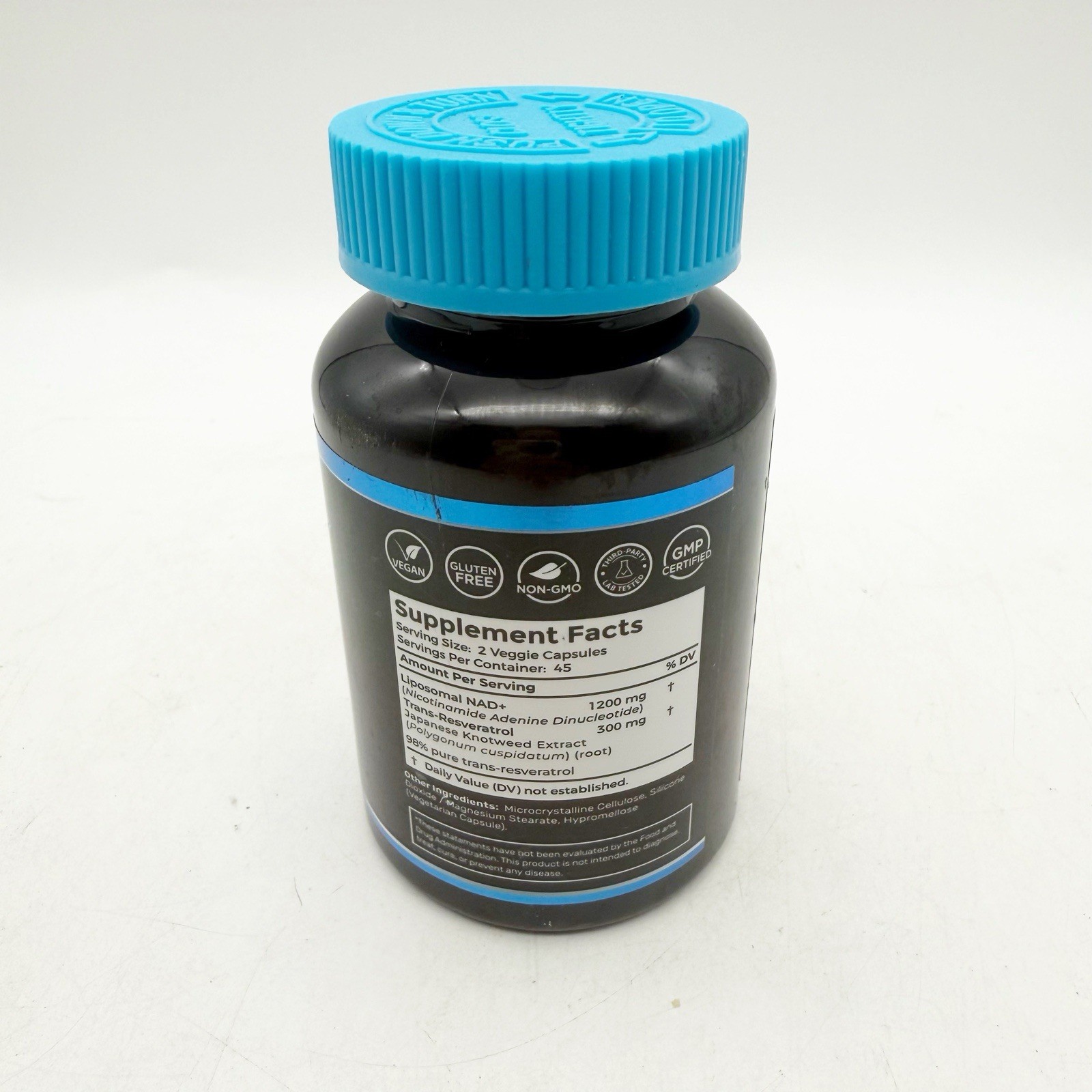 Wellness LabsRX NAD+ 1500 Resveratrol Liposomal Supplement 90 Caps Exp 12/26