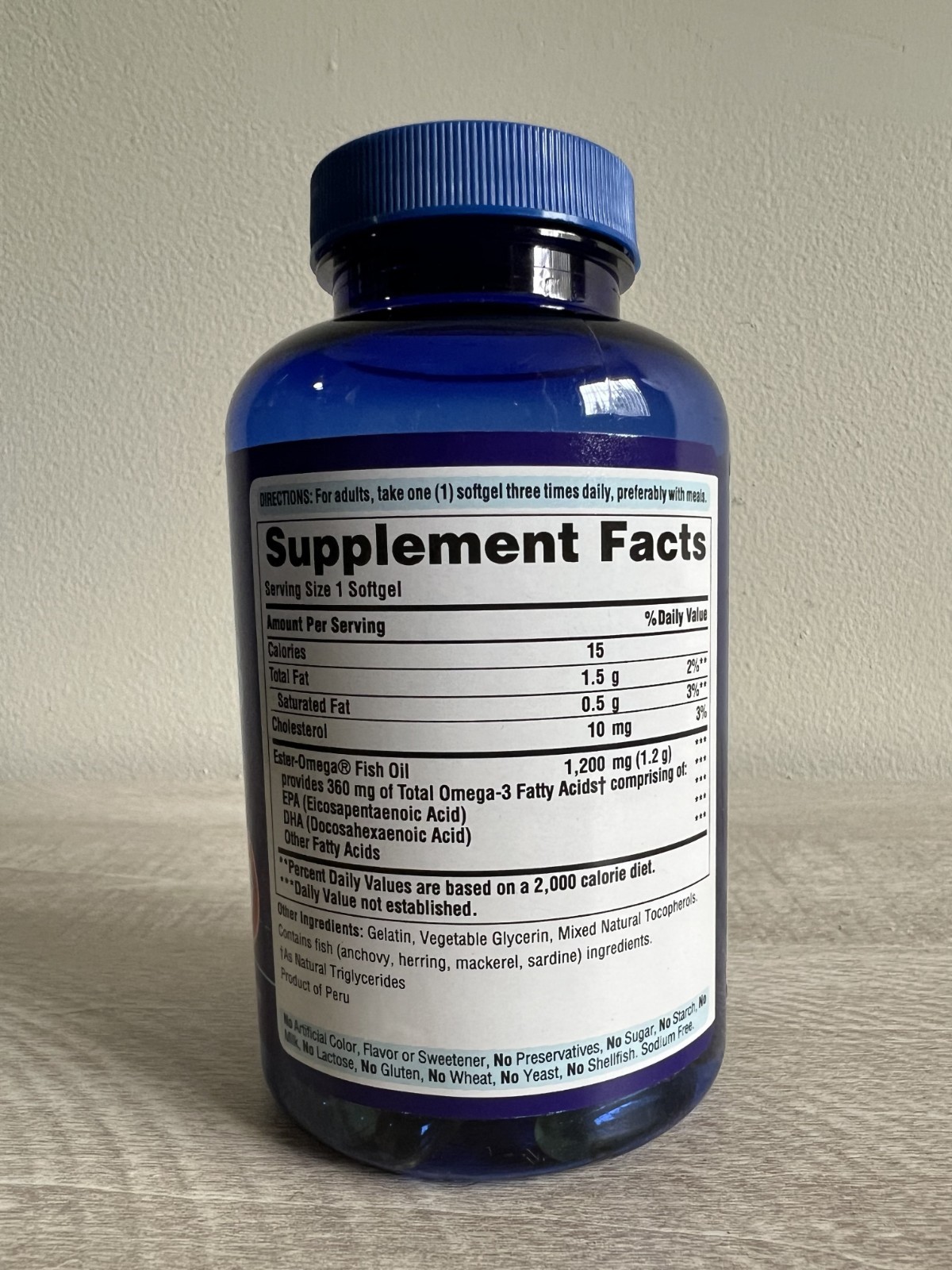 Omega-3 Fish Oil + Vitamin D3 + Vitamin C Bundle | 4 Bottles | 100 Day Supply