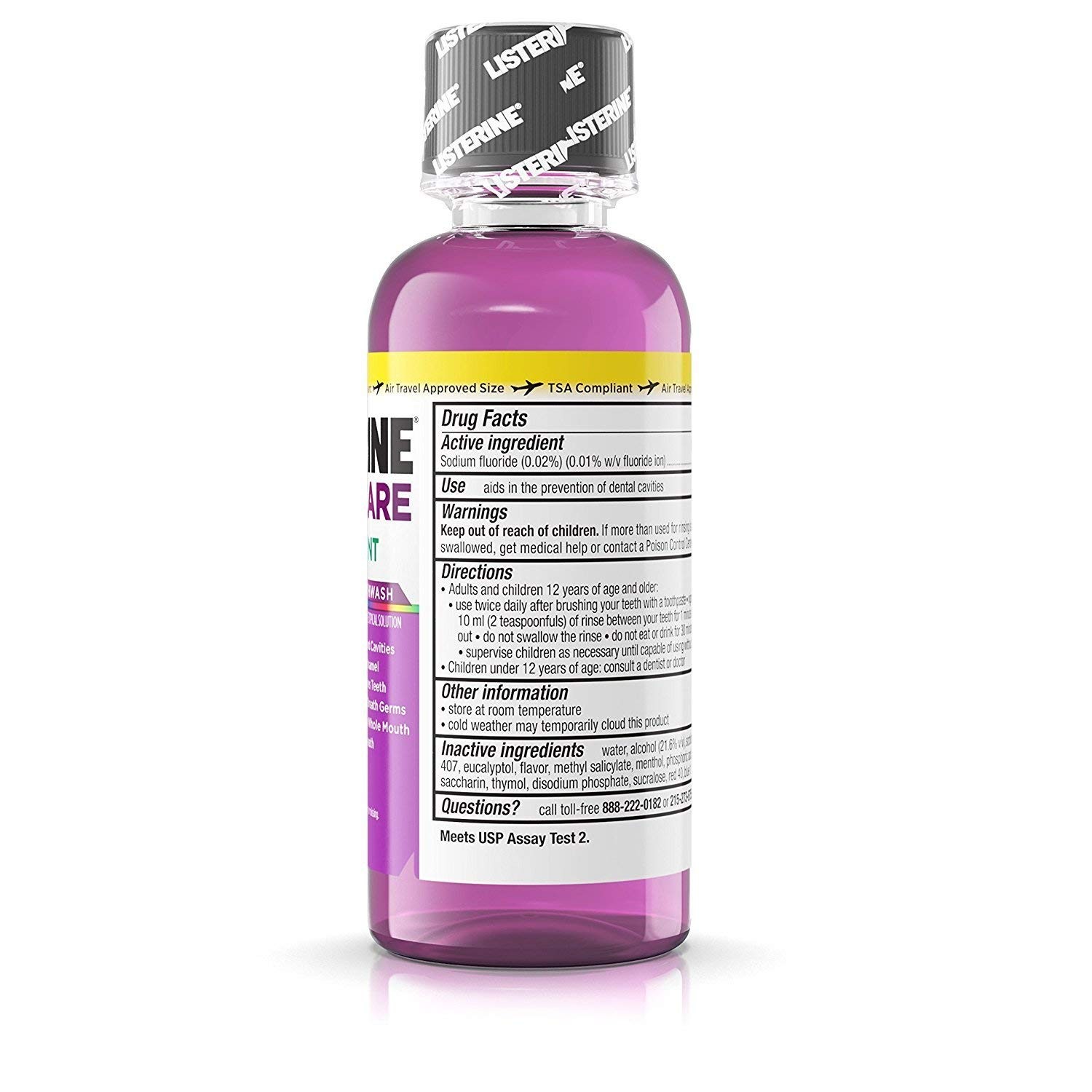 Listerine Total Care Fresh Mint Antiseptic Mouthwash, 3.2 Fl Oz (Pack of 12)