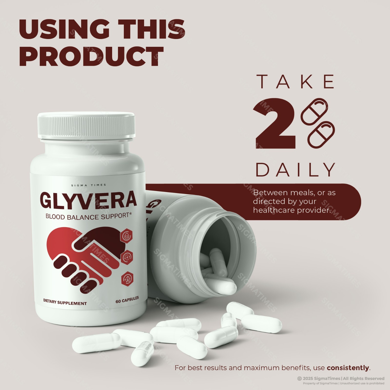 Glyvera Capsules – Blood Support, & Balanced Metabolism Supplement – 5 Pack