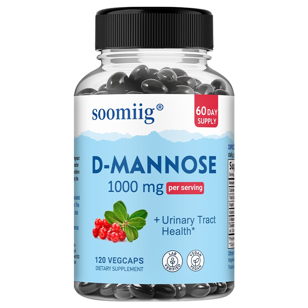 D-Mannose – 30/60/120 Capsules – 1000mg – for Kidney Function – Vegan