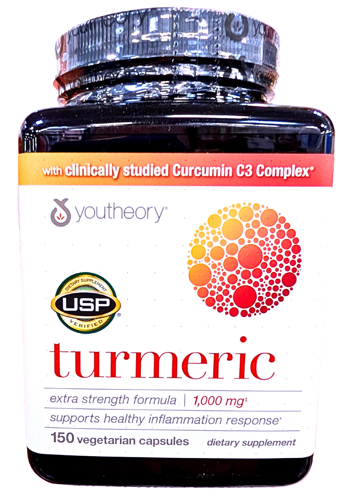 Youtheory Turmeric Extra Strength Capsules 150 Count EXP 04/2028