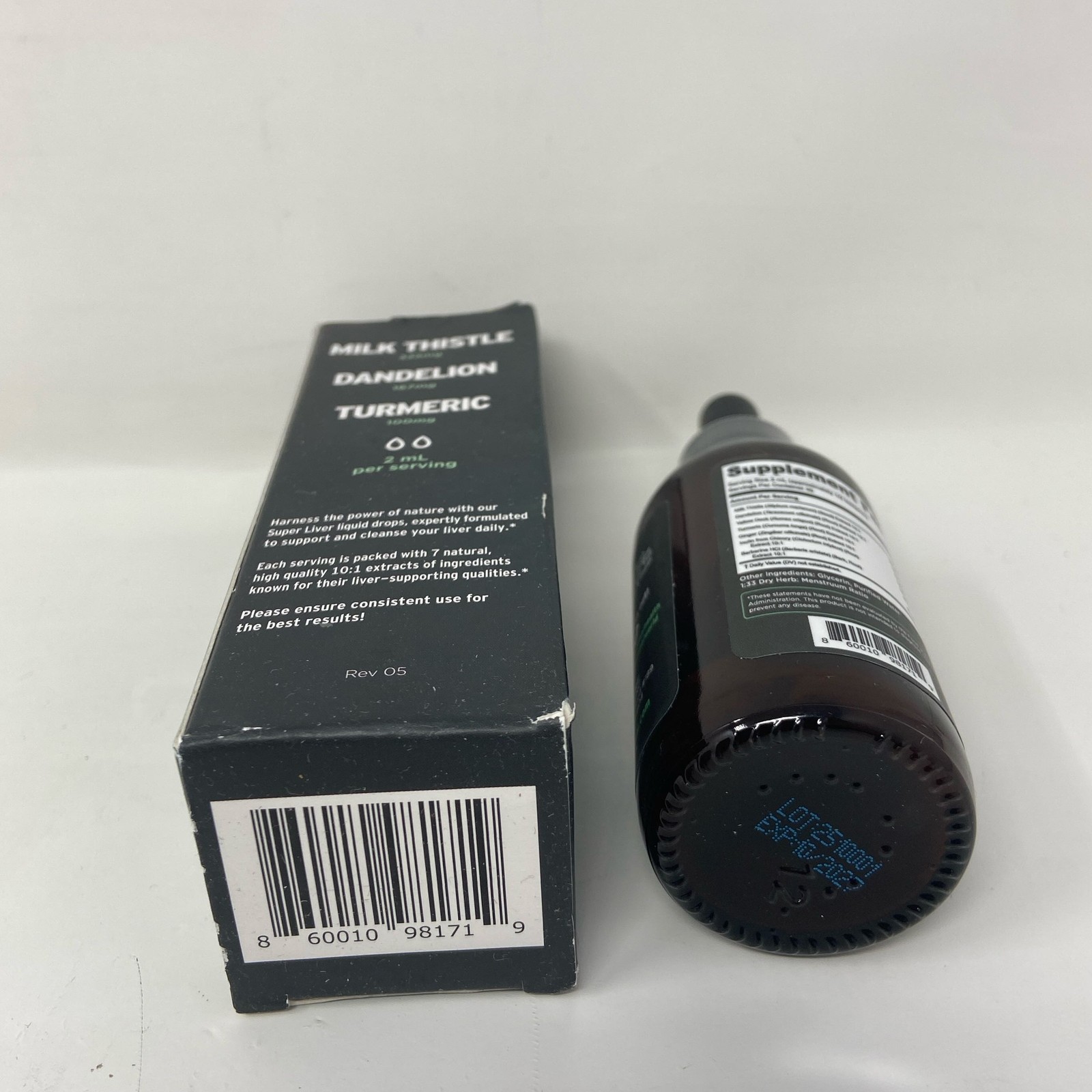 SuperBonsai Super Liver Support Drops 2 fl oz (60 mL) Amber/Black