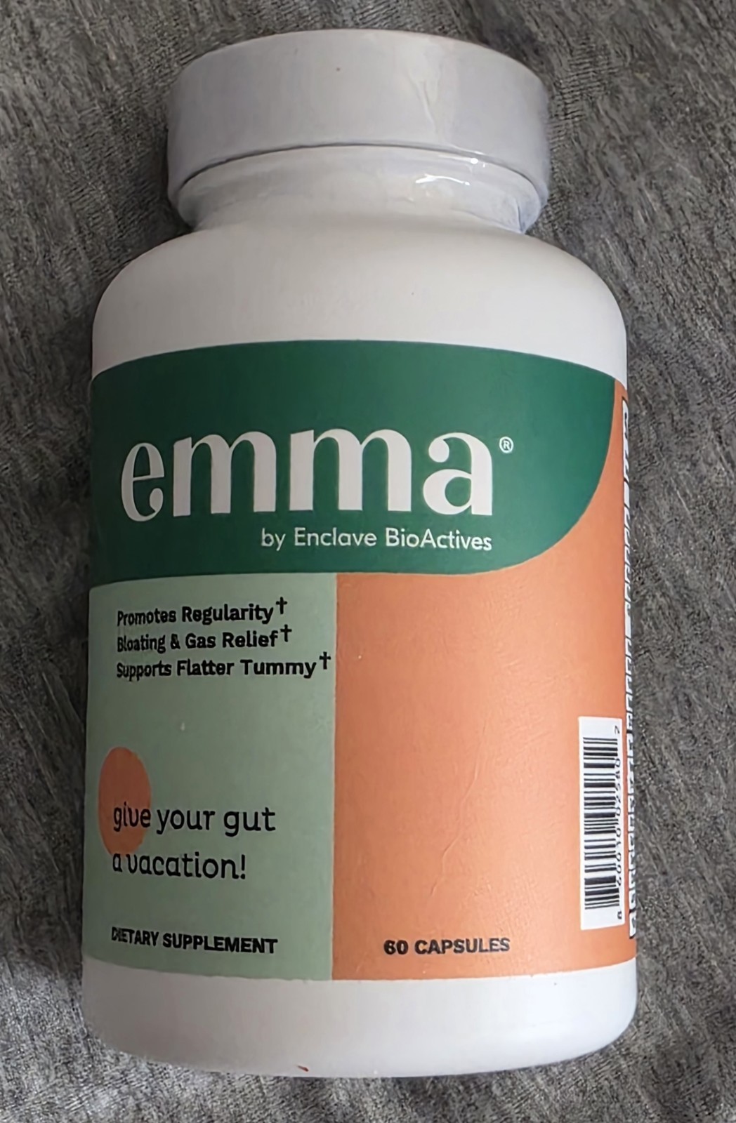 EMMA Gut Health Gas & Bloating Relief Constipation Leaky Gut Repair 60 Caps New