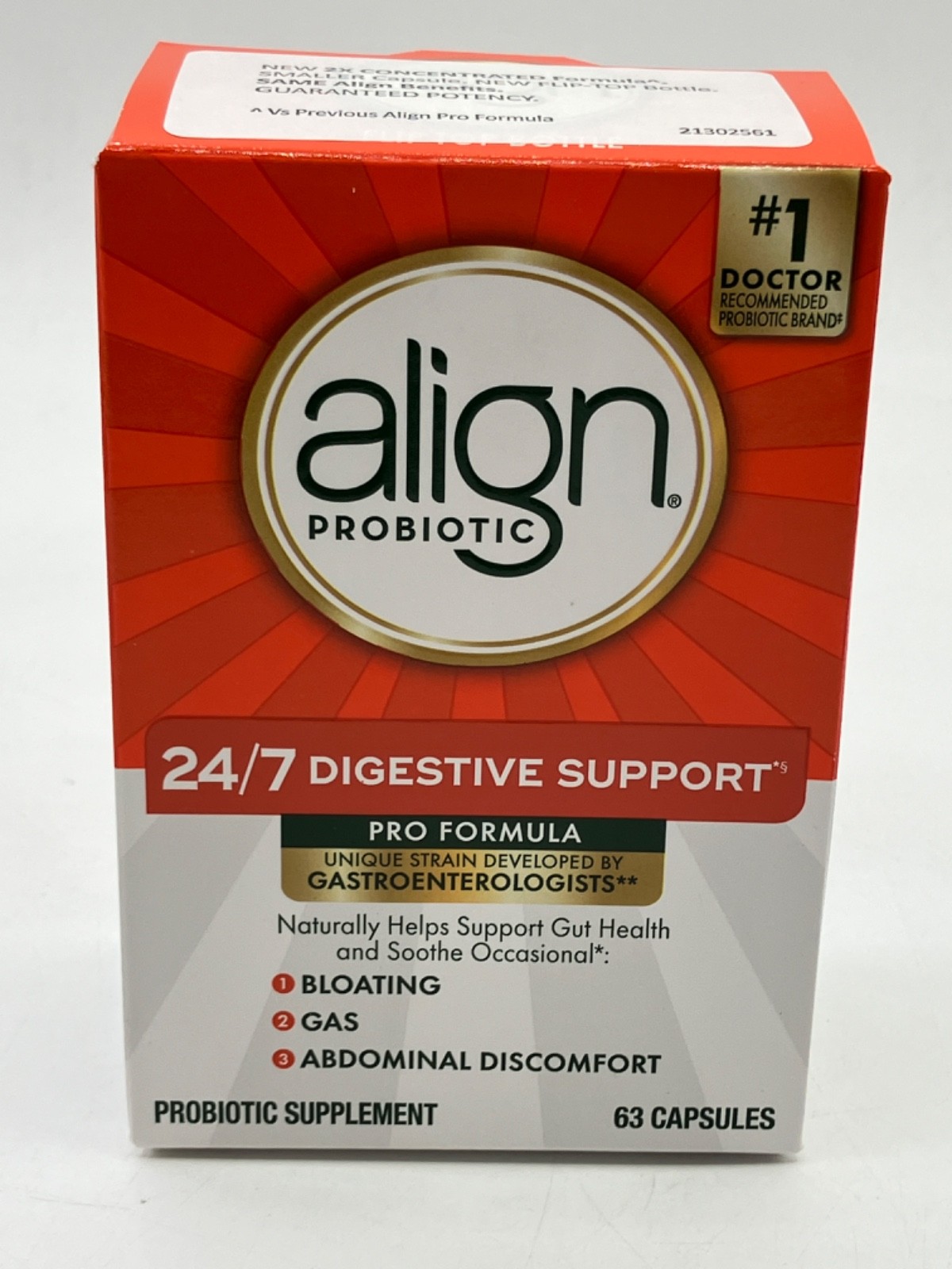 Align Probiotic Pro Formula Digestive Health 63 Capsules BB 04/2028