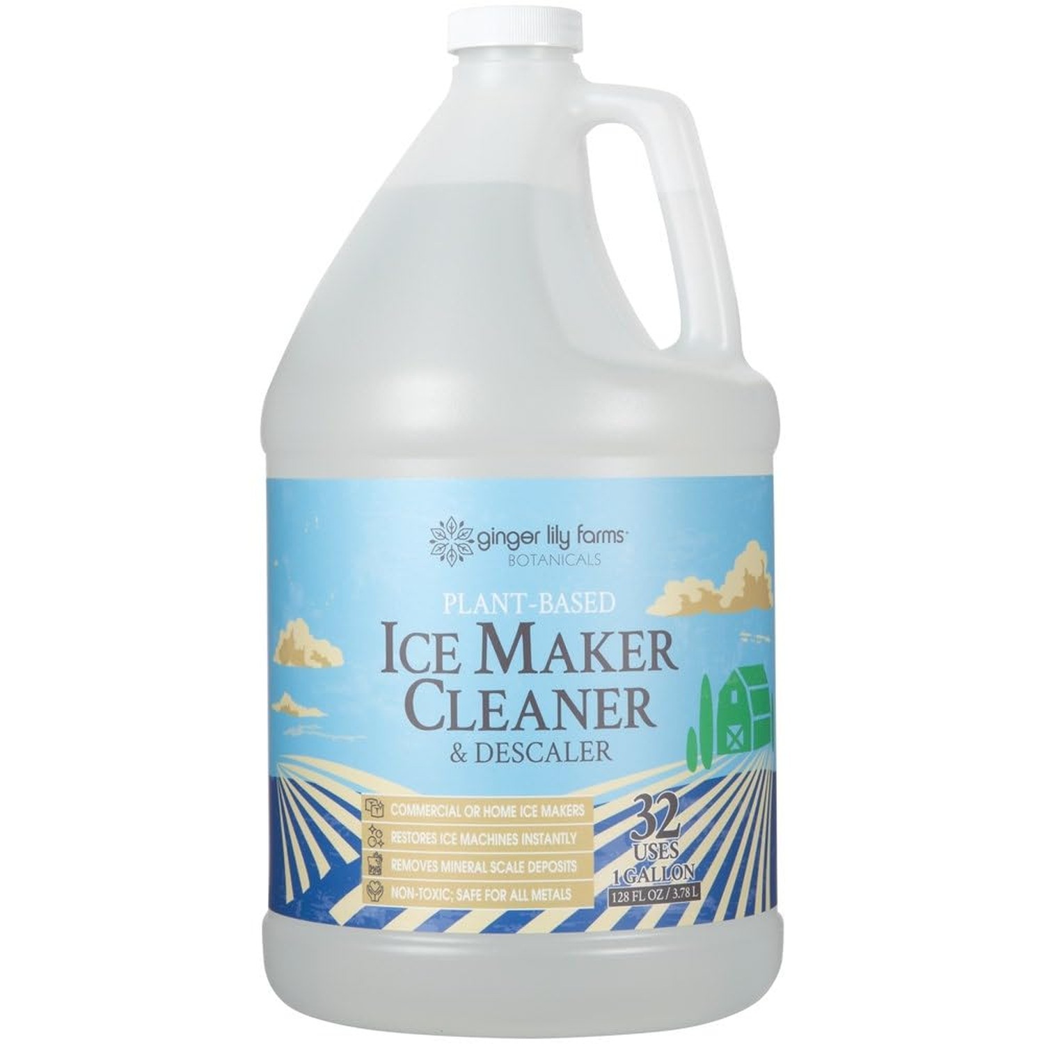 Ginger Lily Farms Botanicals Plant-Based Ice Maker Cleaner & Descaler for All…