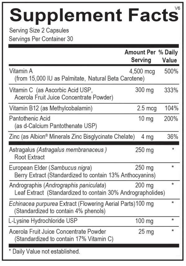 Viracid Immune Support Supplement – 60 Capsules | Boost Immunity