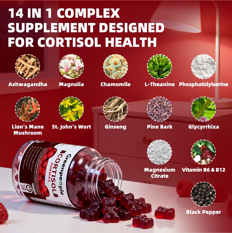 Cortisol Support Supplement Stress Relief & Cortisol Manager 240Gummies