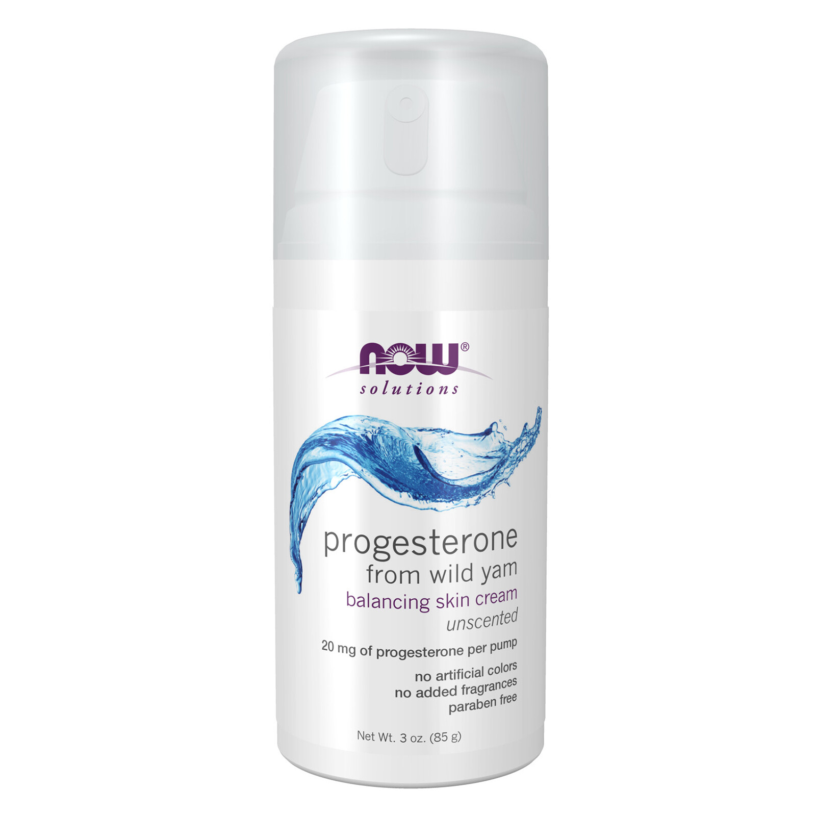NOW FOODS Progesterone from Wild Yam Balancing Skin Cream – 3 oz.