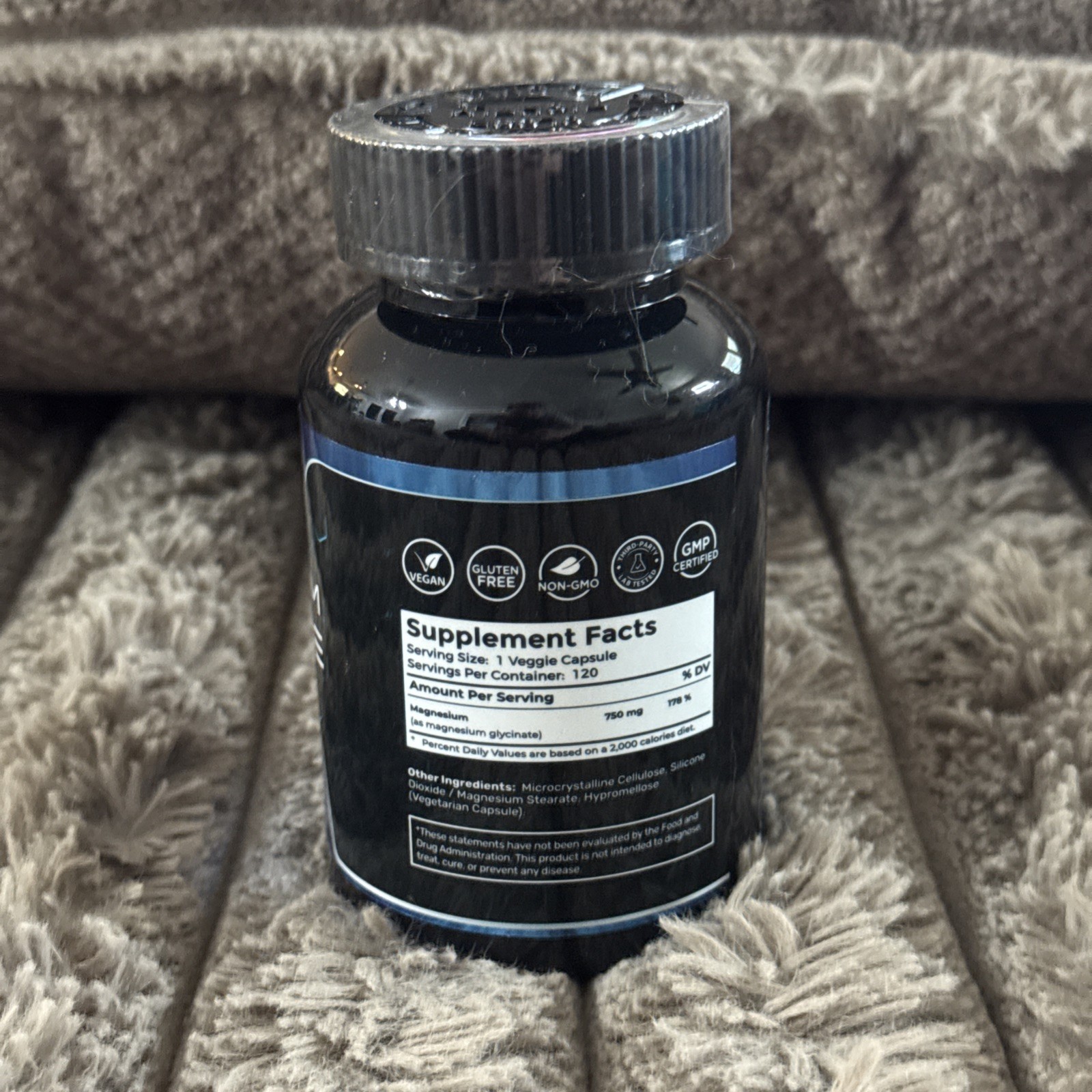 Magnesium Glycinate Capsules – 750mg – 120 Count, Supplement 10/26