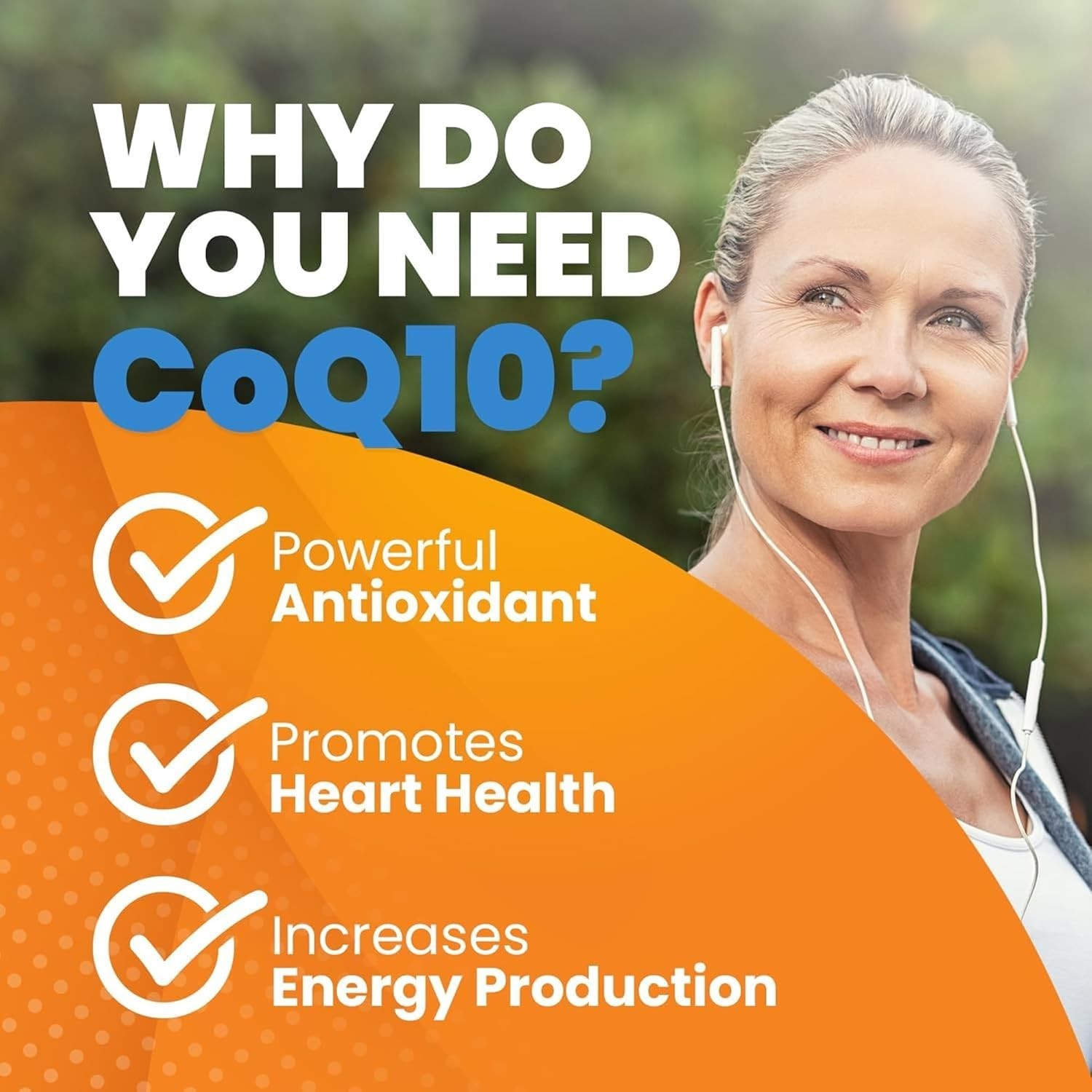 100 mg High Absorption CoQ10 with BioPerine – Heart Health & Energy, 60 Softgels