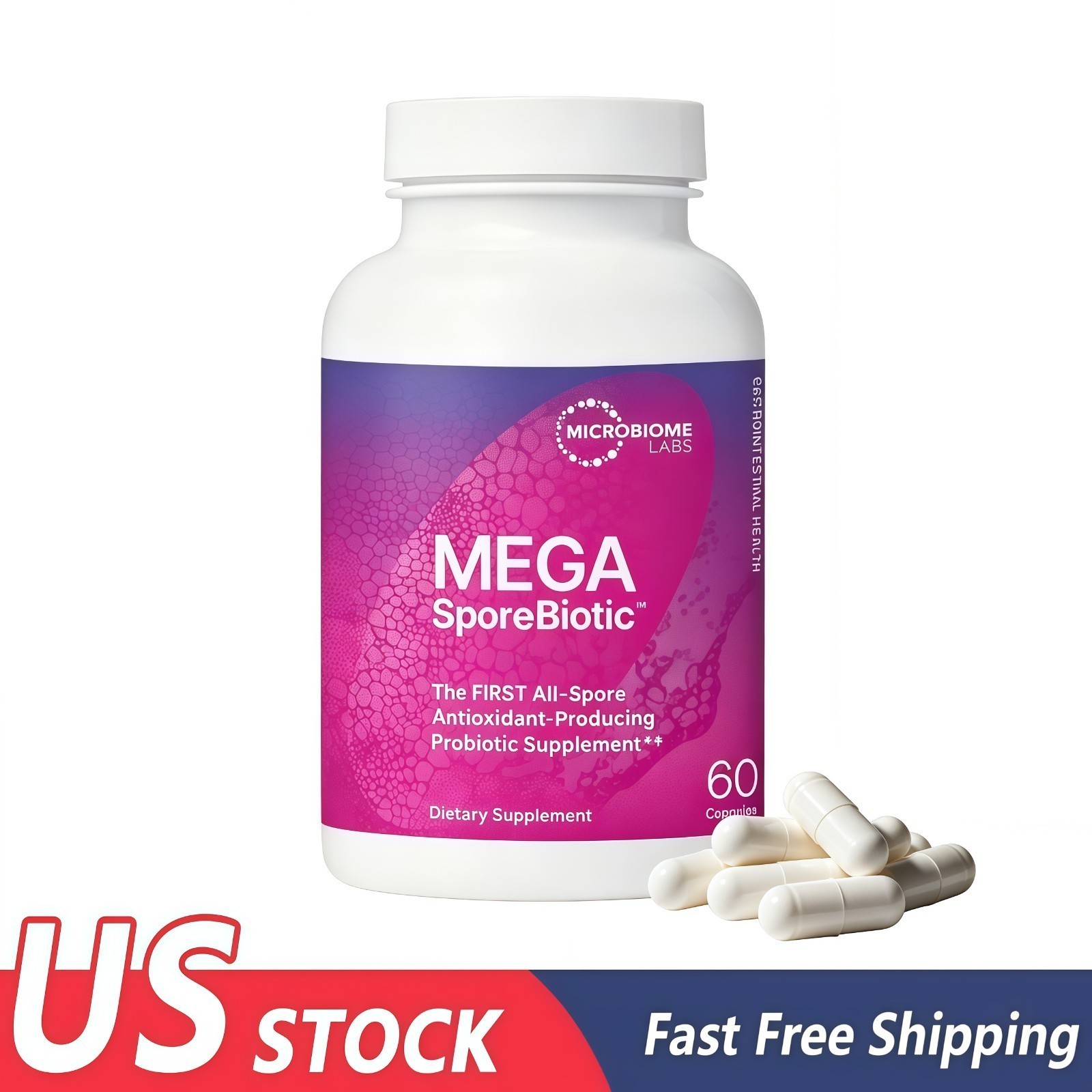 1-3PACK Microbiome Labs MegaSporeBiotic | Spore-Based Probiotic for Gut Vitality