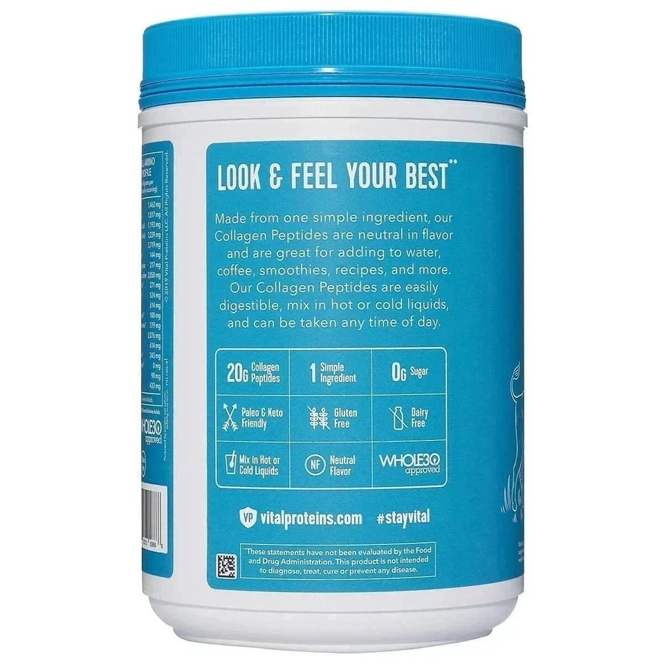 Vital Proteins Collagen Peptides Dietary Supplement Powder 24 oz