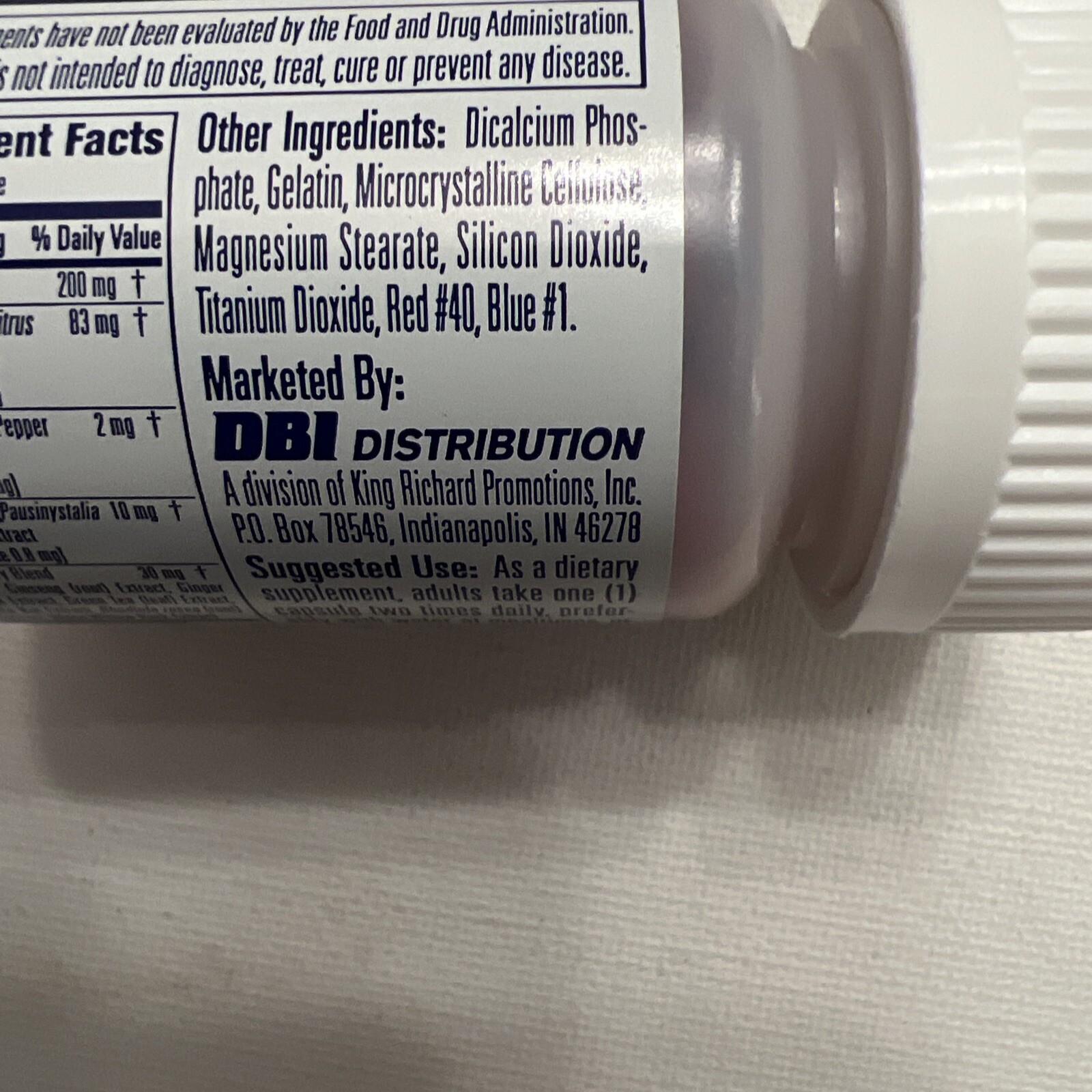 1/30ct MINI THIN 25/50 EF ENERGY BOOSTER Bottle (30)) PILLS Free Ship From TN