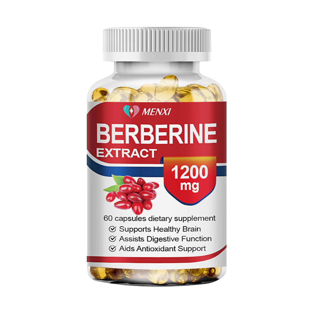 1-4 Packs Berberine HCl 1200mg Capsules – Blood Sugar Support Anti-inflammatory