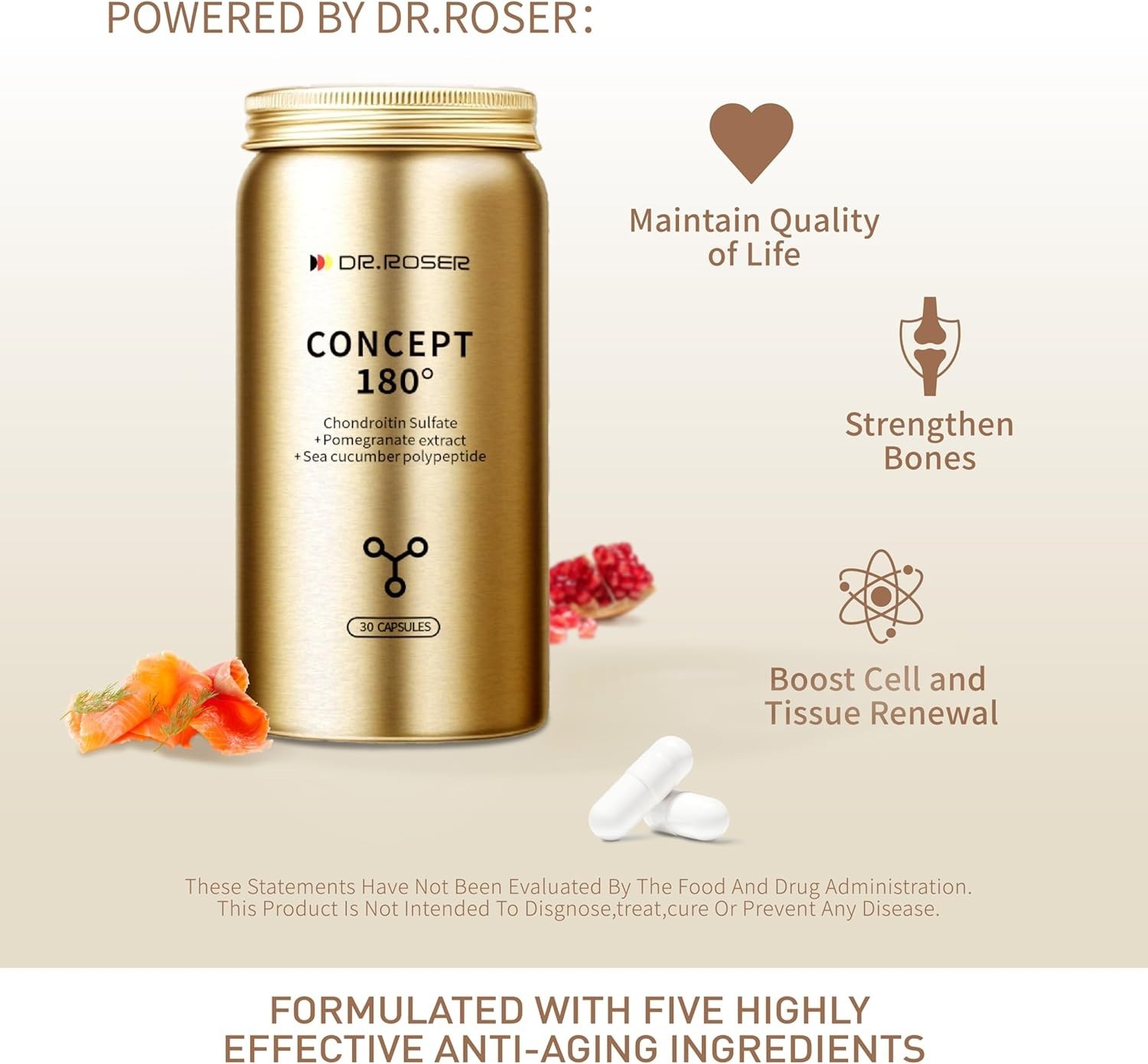 Dr Roser Concept 180 — 30 Capsules Dietary Supplement Exp 04/2028