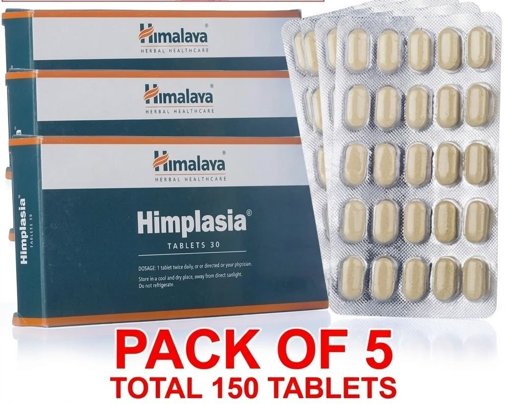 Himalaya Himplasia Pack 5 150tablets OFFICIAL USA HERBALS MEN’S HEALTH FRESH NEW