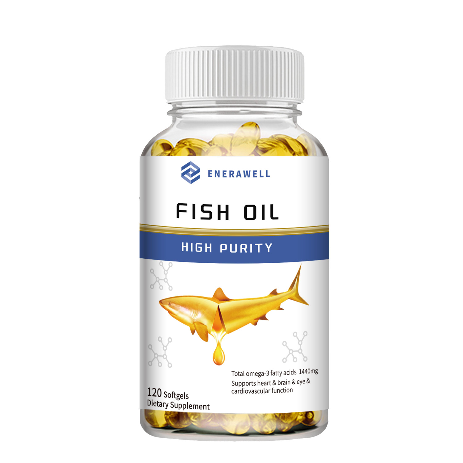 3x Strength EPA & DHA Omega 3 Fish Oil 2400mg, Highest Potency, 02/07/2027