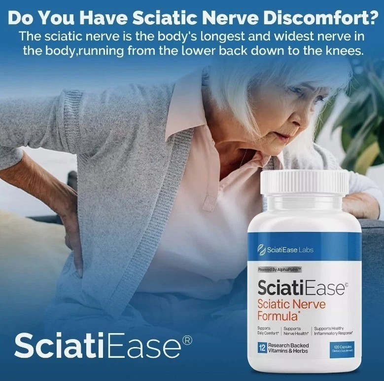 HOT 3 Pack SciatiEase Labs Sciati Ease Sciatic Nerve Formula 120 Cap NEW