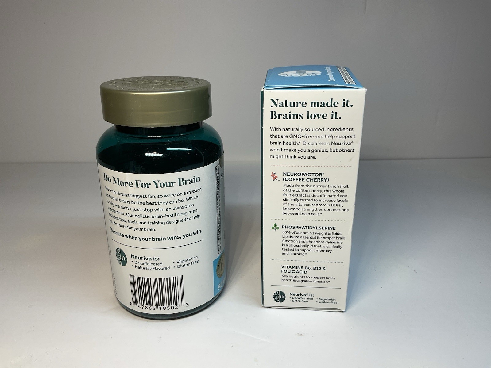 🔥NEURIVA PERFORMANCE PLUS Brain Health Supplements 50 Gummy’s Plus 30 Capsules