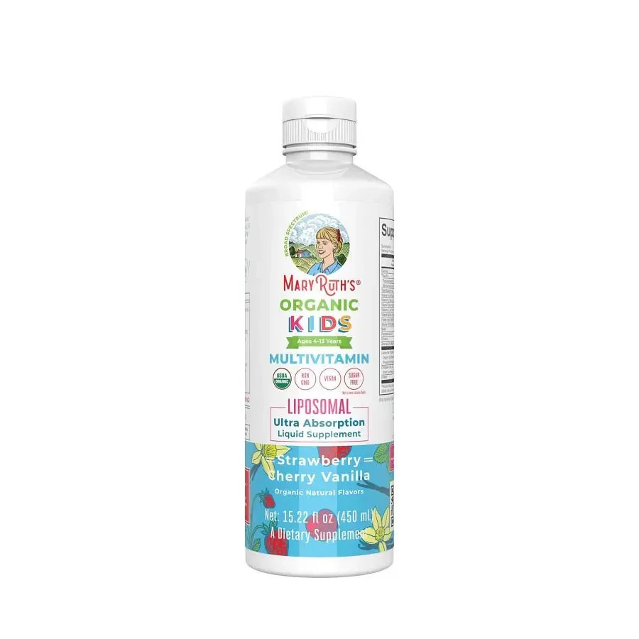 Kids Organic Multivitamin Liposomal Strawberry Cherry Vanilla 15.22 oz.