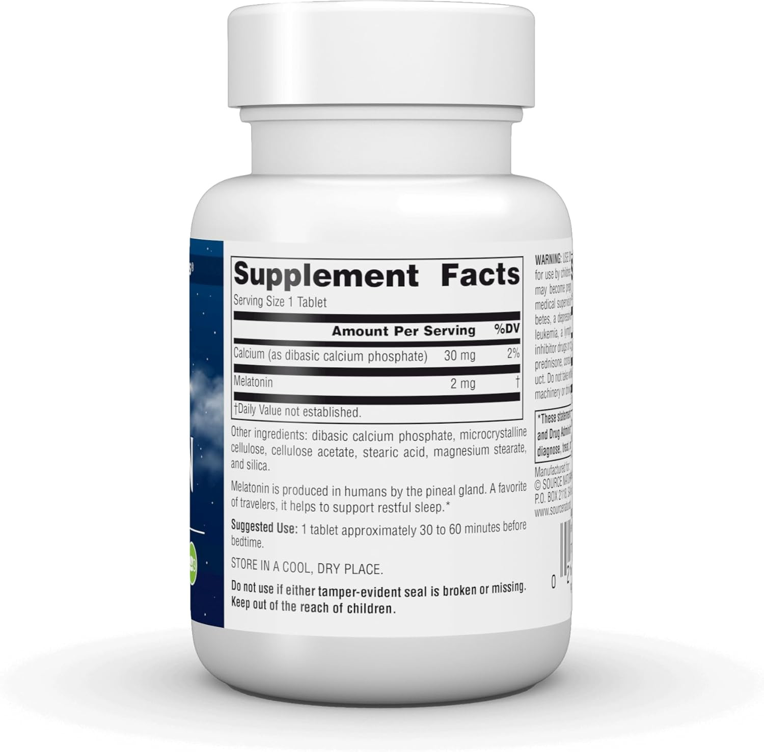 Source Naturals Melatonin, Helps Promote Sleep*, 2 Mg – 60 Time-Released Tablets