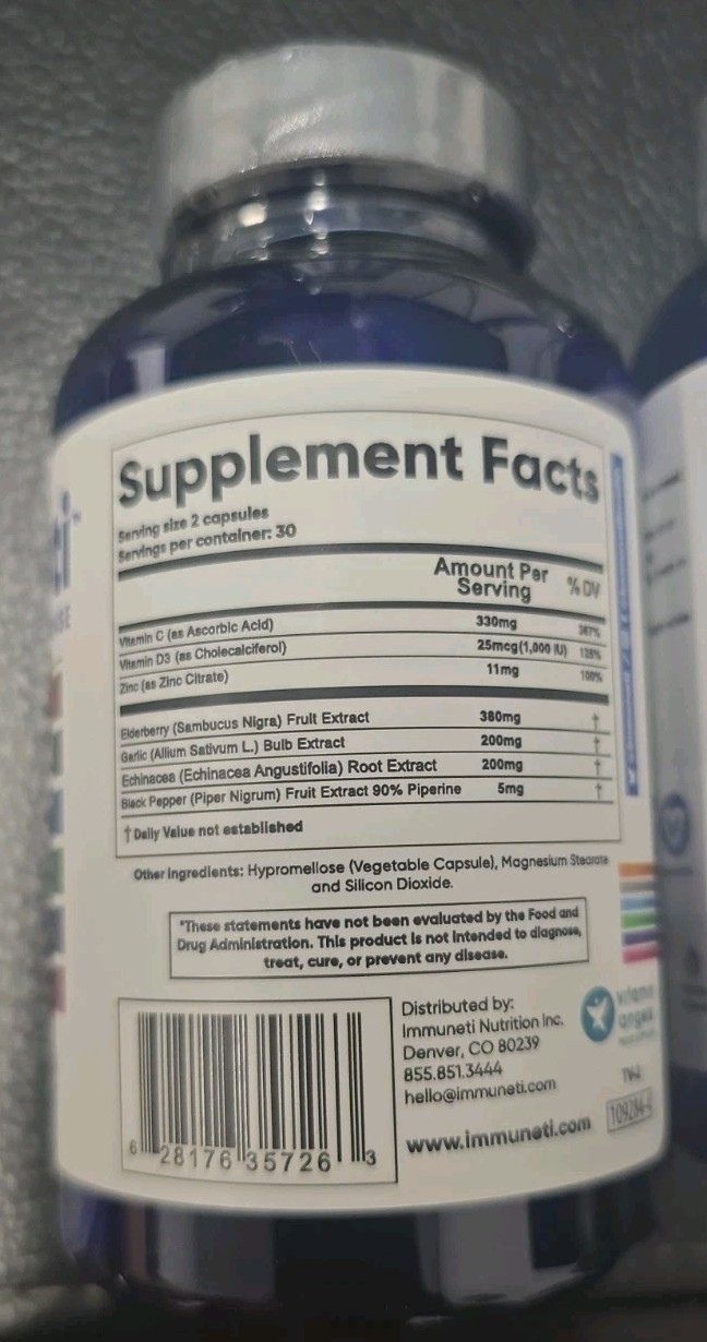 Immuneti Nutrition Inc Advanced Immune Defense Capsule – 60 Count Pack Of 2