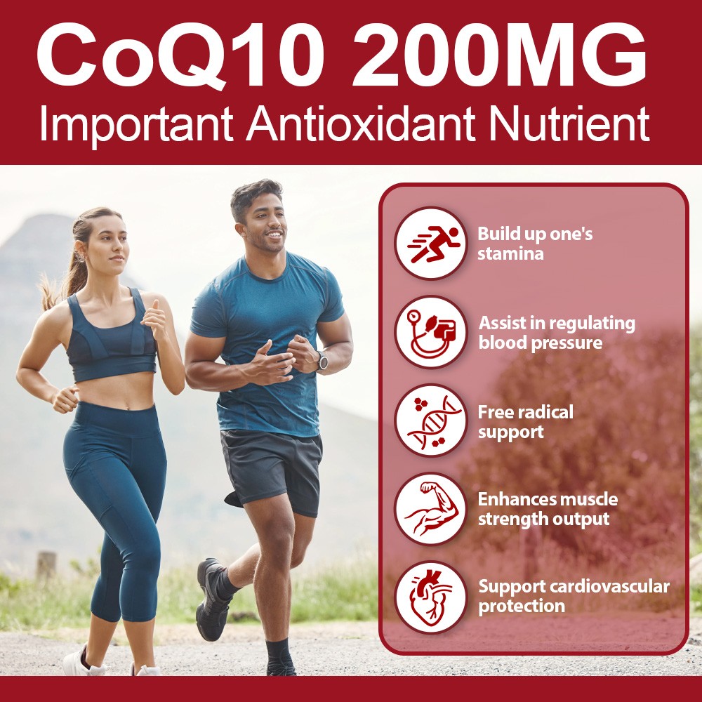 Amer Don CoQ 10 CoEnzyme Q-10 200mg Support Heart Health,High Potency