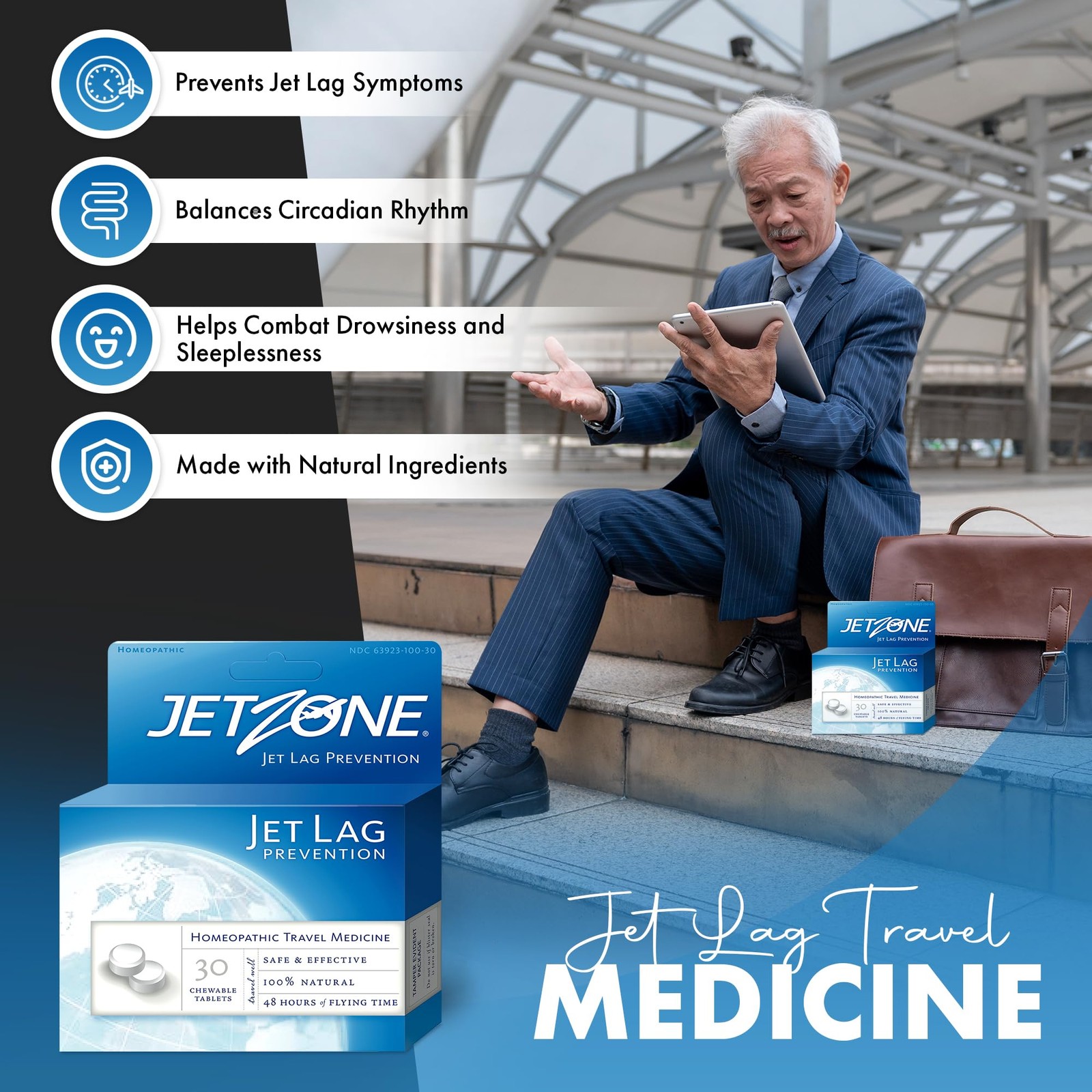 Jet Lag Remedy Business & Vacation Homeopathic Travel Aid – Trusted for Over…