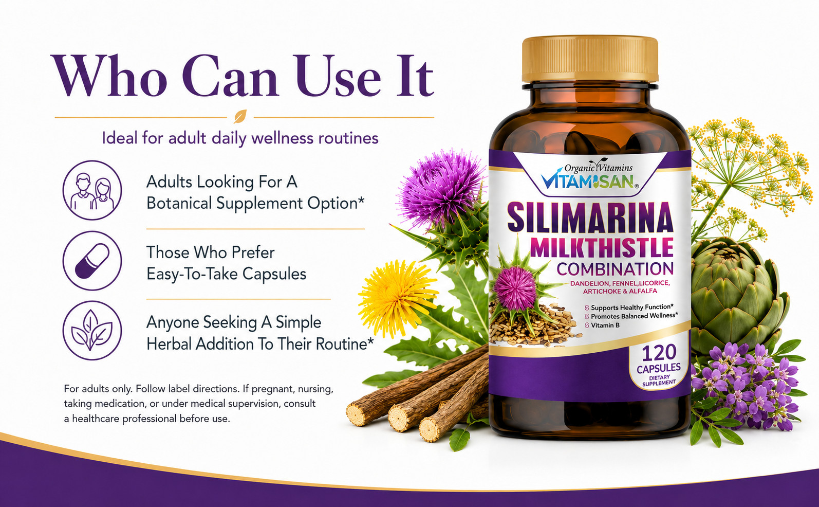 Cps of Cardo Mariano, Milk Thistle Silimariano, Detoxifies Regenerates organic o