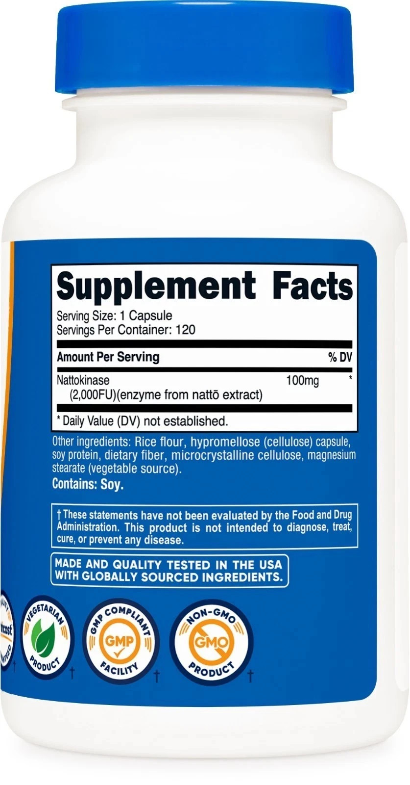 Nutricost Nattokinase 2,000FU – 120 Capsules