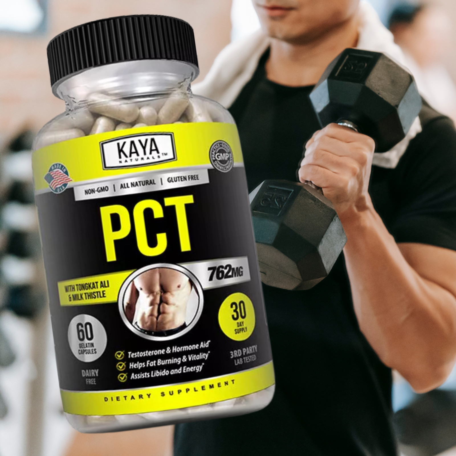 (2 Pack) PCT Post Cycle Therapy 60 CT Maintain Muscle Mass, Restores Balance