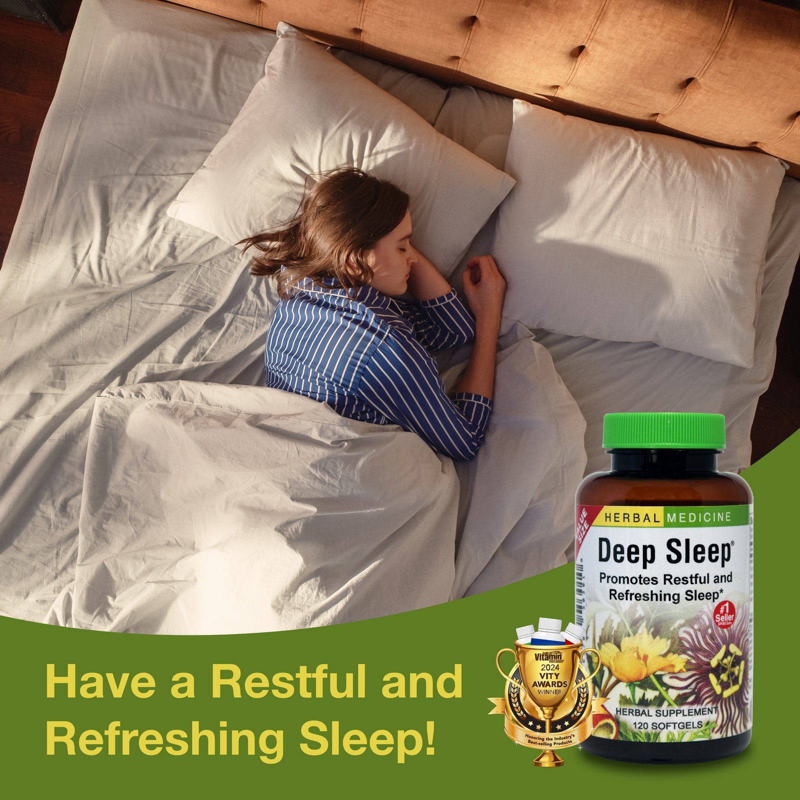 Herbs Etc. Deep Sleep Soft Gels – 120 Count (Pack of 1)