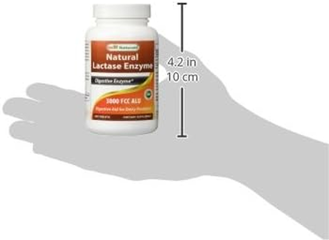 Lactase Enzyme Tablets 3000 FCC ALU 180 Count Fast Acting Dairy Digestive