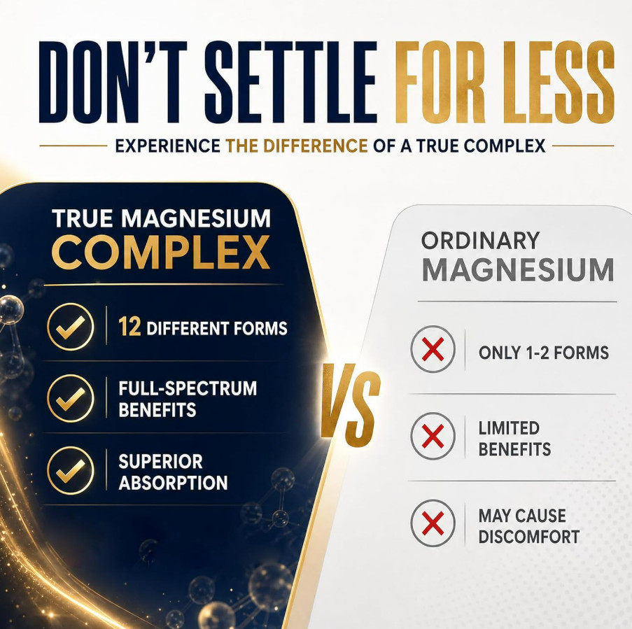 Magnesium 12-in-1 Complex 700mg Glycinate Citrate Taurate 120 Capsules Vegan
