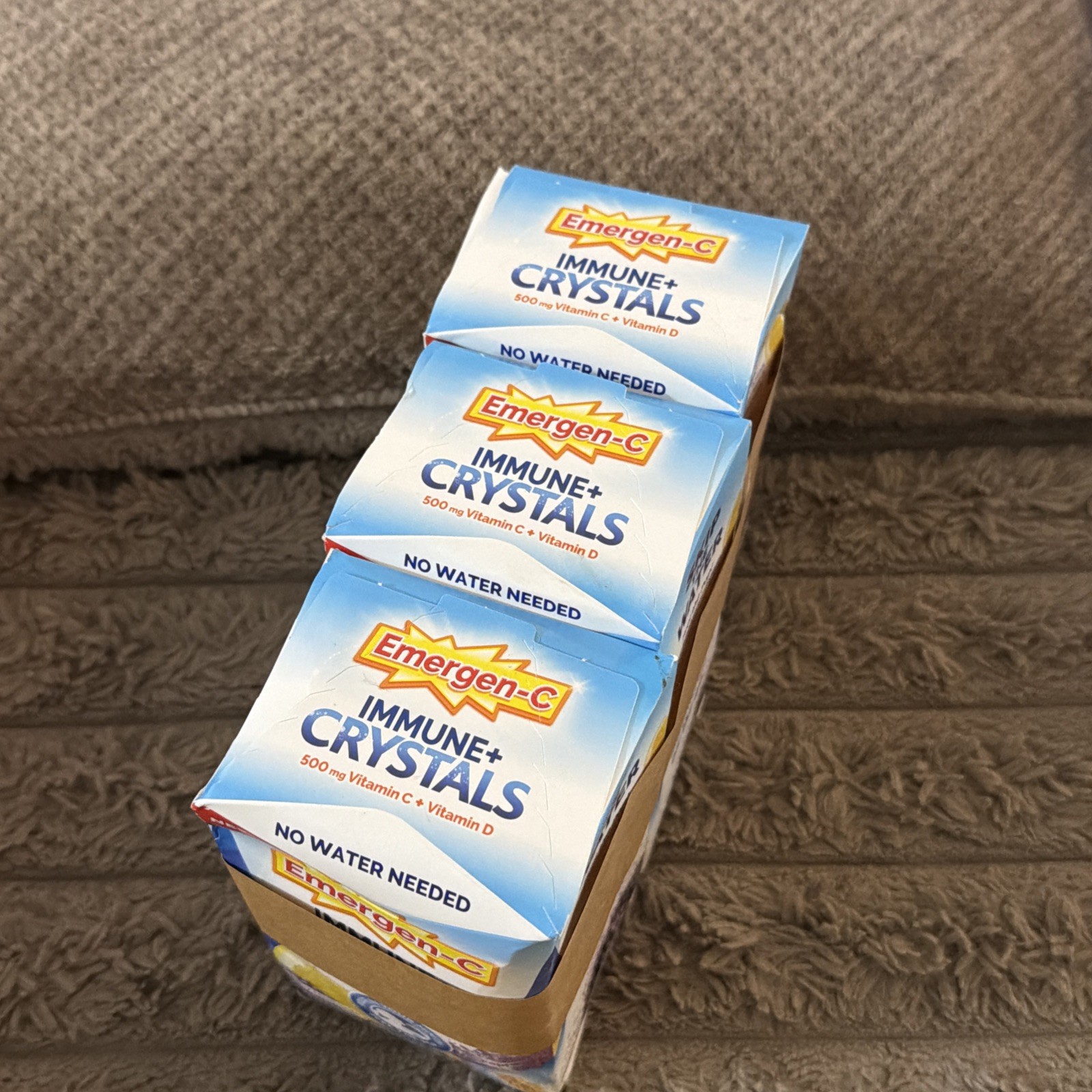 3 Boxes Emergen-C Immune Support Crystals Vit C & D 28 Pk Berry Lemonade 11/27