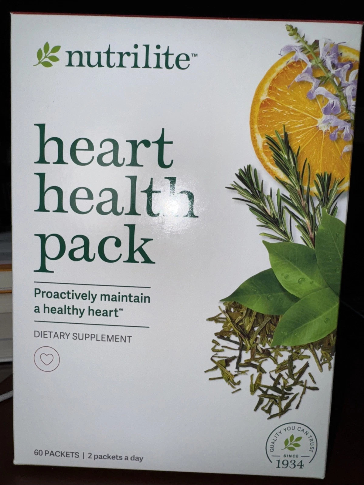 AMWAY NUTRILITE Heart Health Pack – 60 Packets Exp 3/2027 – New in Box!
