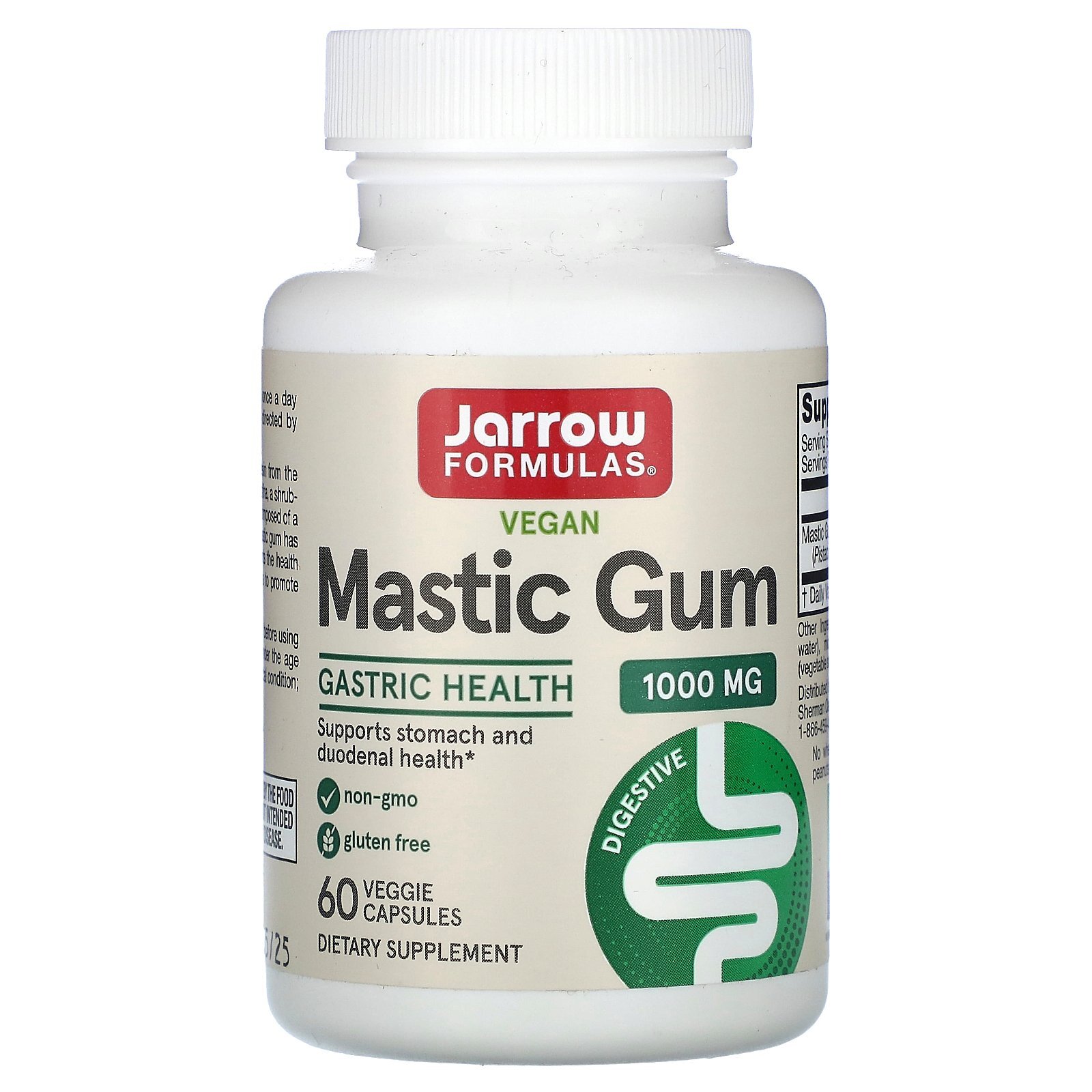 Mastic Gum, 1,000 mg, 60 Veggie Capsules (500 mg per Capsule)