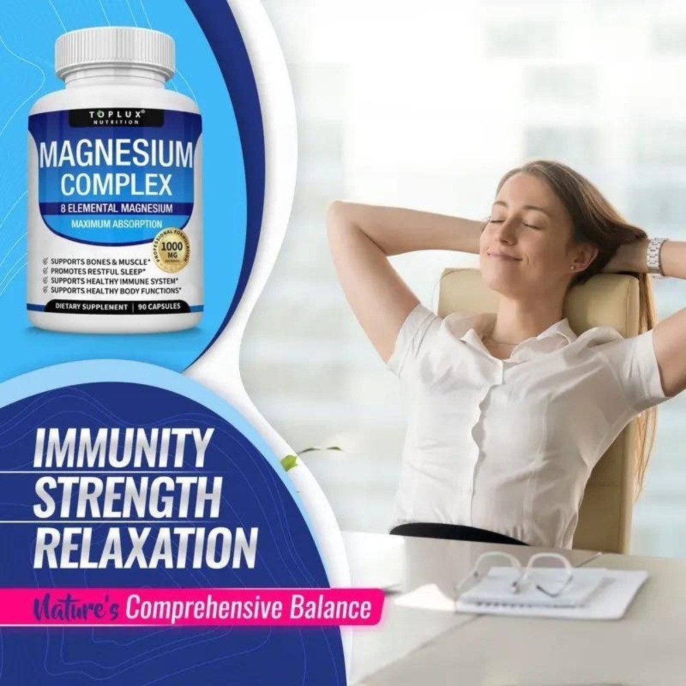 NEW Magnesium Complex 8 Essential Magnesium Supplement Fitness Edible