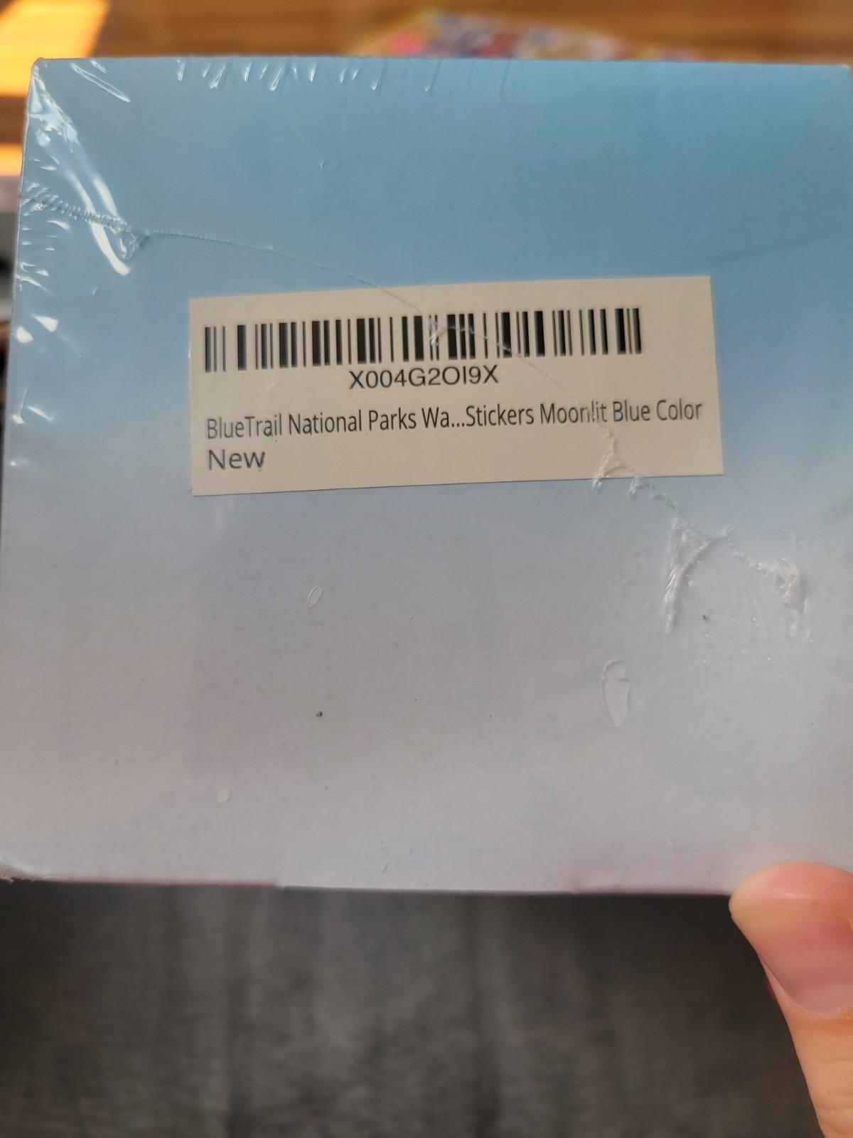United States National Parks Water Bottle with Stickers Moonlit blue new sealed