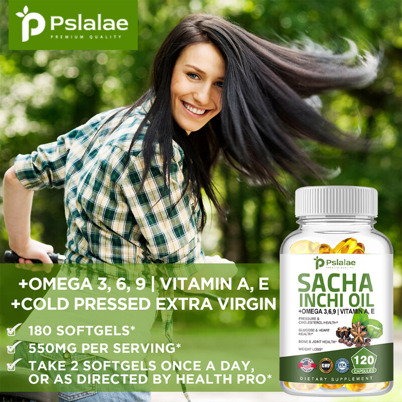 Sacha Inchi Oil Capsules 500mg – Brain, Skin, Joint Health, Relieve Inflammation