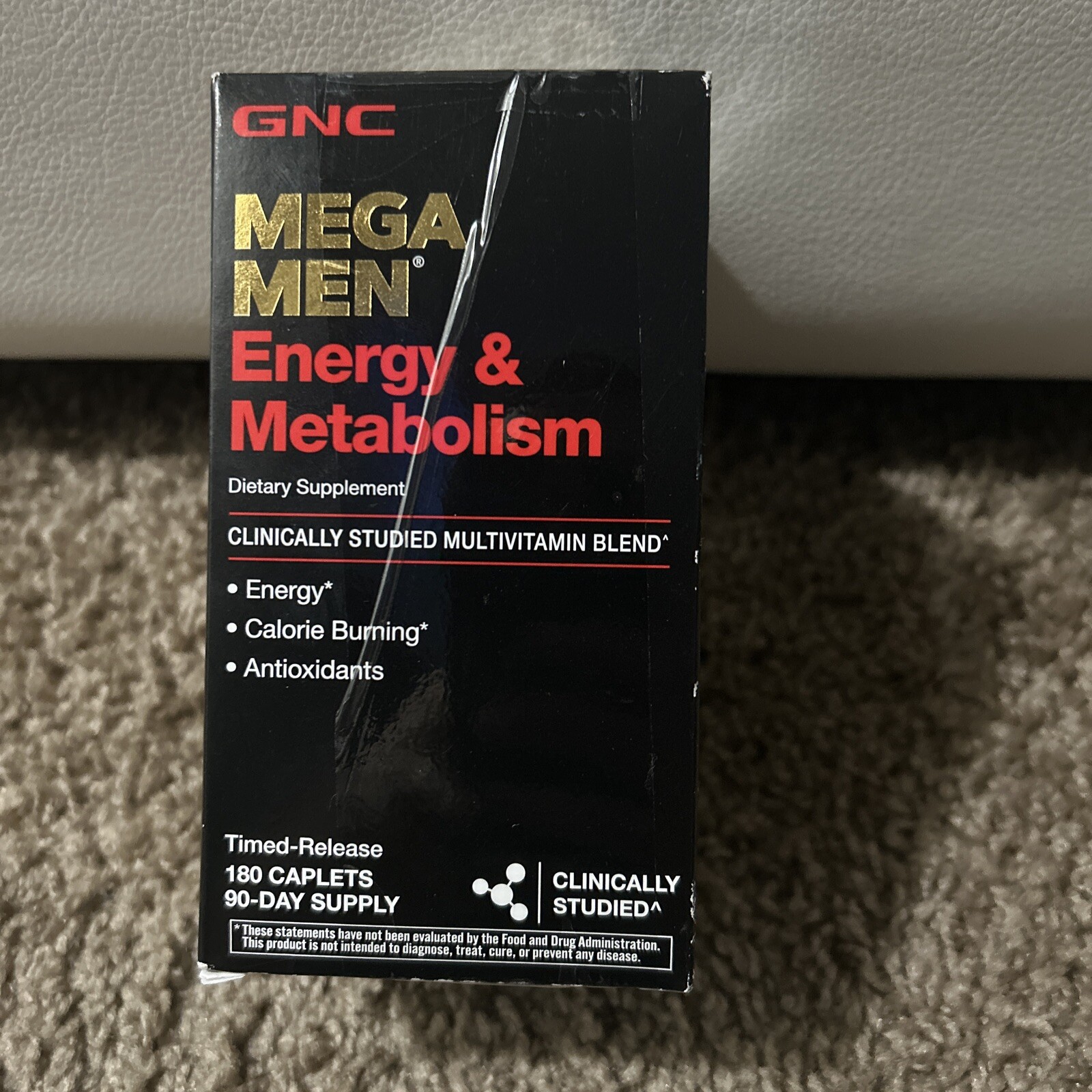 GNC Mega Men Energy & Metabolism Caplets for Men – 180 Count Expired 06/2025