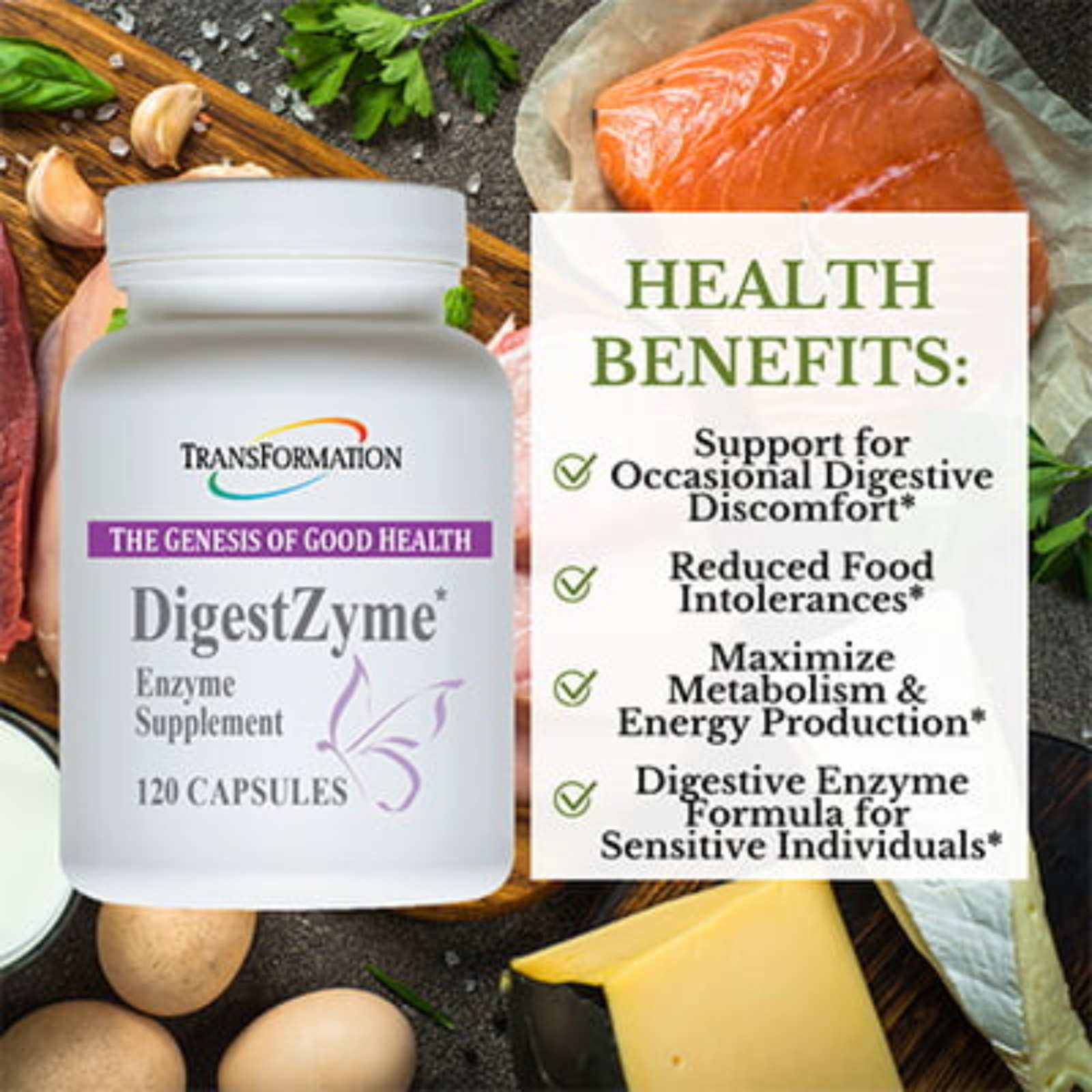 Transformation Enzymes DigestZyme Digestive Enzyme 240 Caps 10055