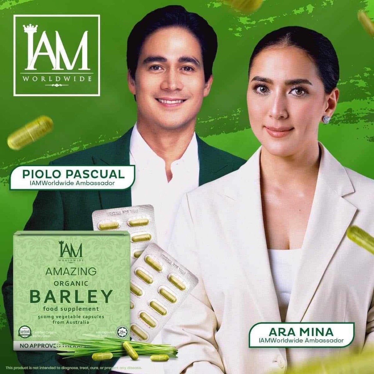 3 Boxes Barley Capsules-FREE SHIPPING, FACTORY SEALED)new Packaging