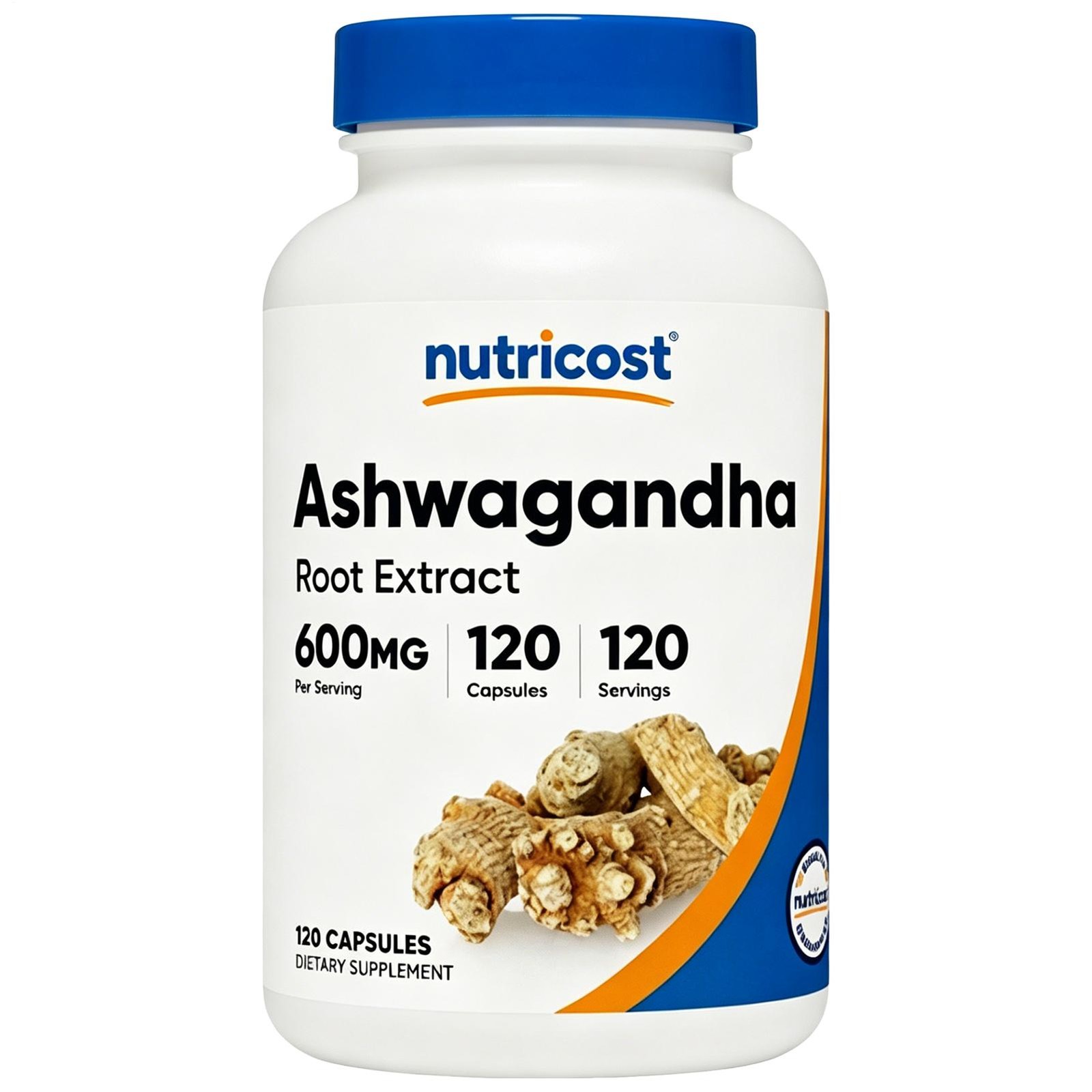 Nutricost Ashwagandha Root Herbal Supplement 600mg (120 Capsules)