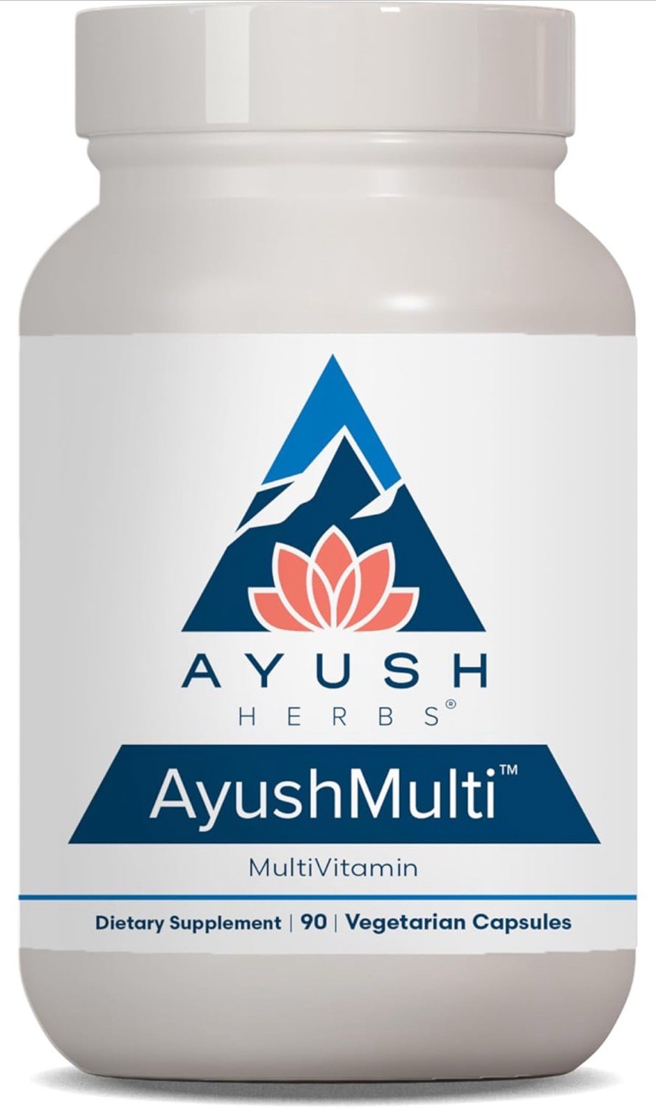 Ayush Herbs AyushMulti Multivitamin 90 Vegetarian Capsules Exp 05/2027