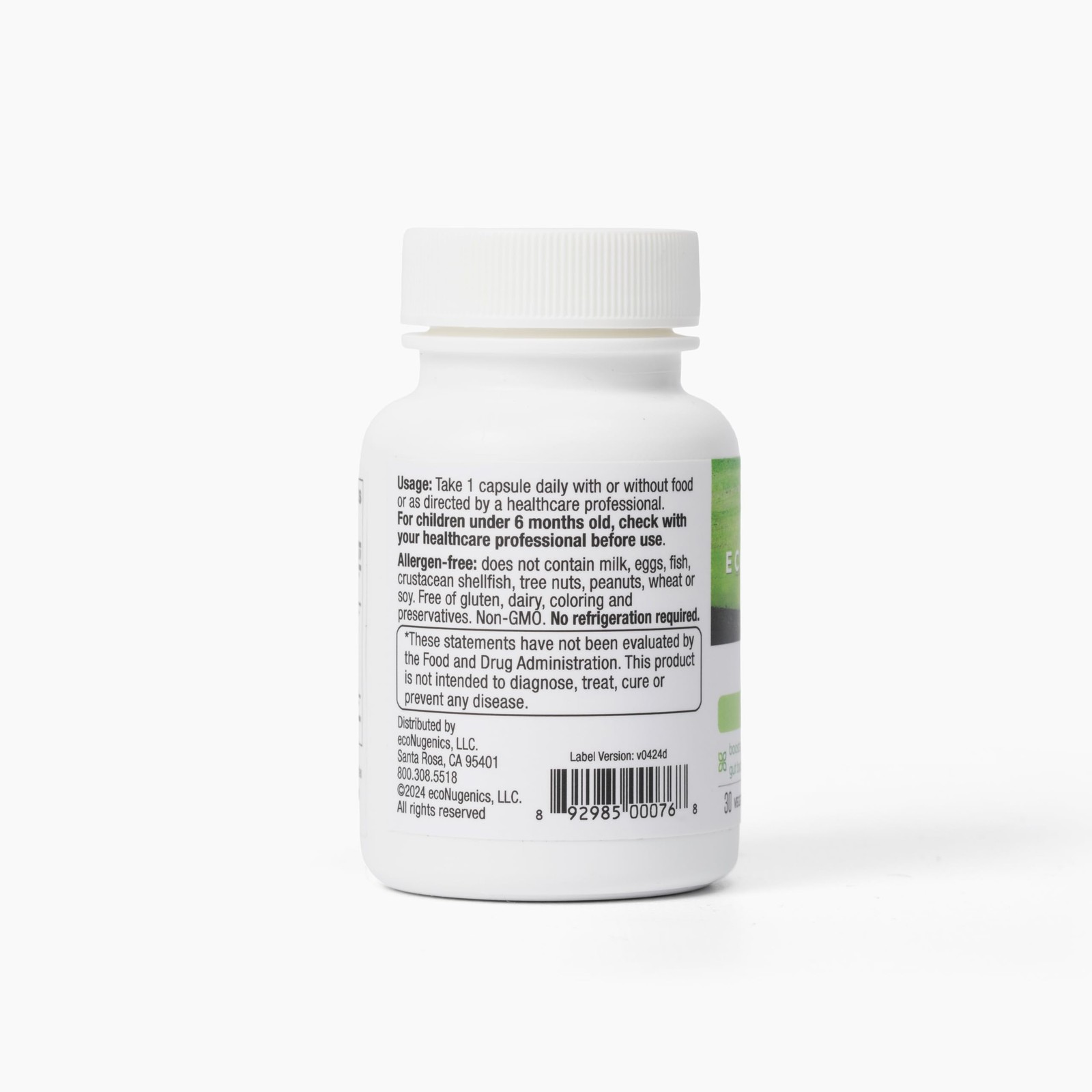 EcoNugenics PowerBiotic Prebiotic, Probiotic Postbiotic for Men Women – 30 …