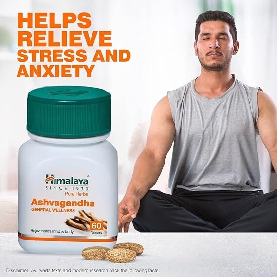 2X Himalayya Ashwagandha / Ashvagandha General Wellness & Immunity 60 TABS .