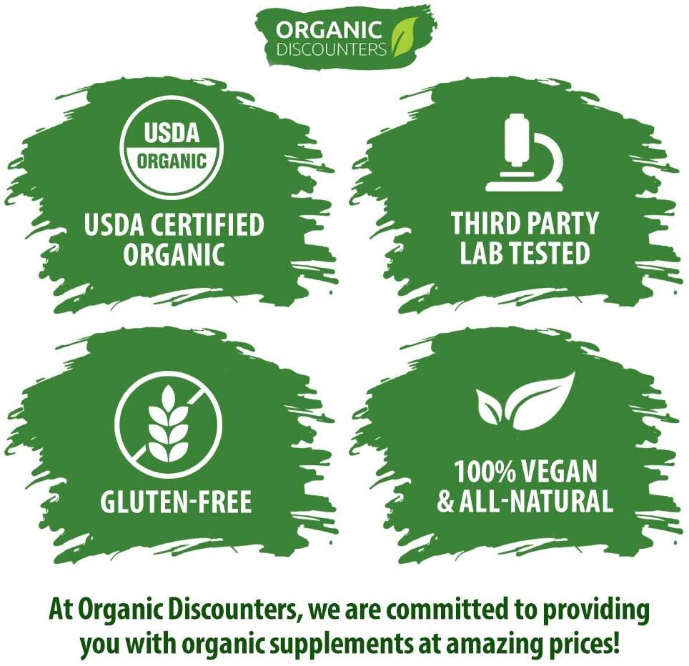 Organic Discounters USDA Organic Milk Thistle Extract Capsules, 280 Count, 7500